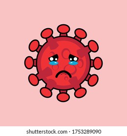 This is a corona virus mascot illustration that has a chibi illustration style. This illustration can be used in a variety of business, educational, health and personal needs.