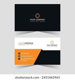 This is a corporate business card. This Business card designed for a corporate company and suitable for all businesses industry.