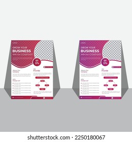 Esta es una plantilla de diseño corporativo en A4. puede ser adoptado para folletos , afiches, presentación de negocios, volante, banner, folletos publicitarios, financieros para el fondo.