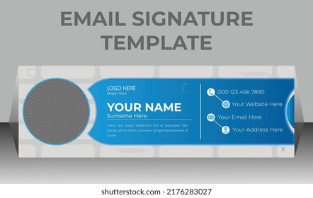 This Is a Corporate Email Signature Design Template, All main elements are editable and customizable.