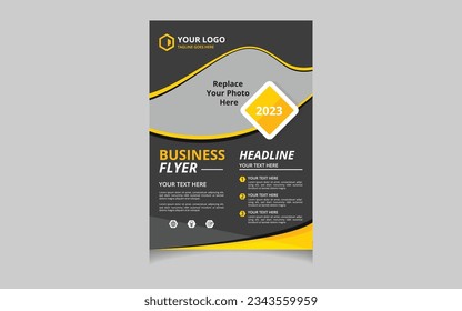Das ist ein Corporate-Flyer-Design. Alles ist essbar. Die Dateigröße beträgt A4. Das Design ist komplett aufgerissen.
