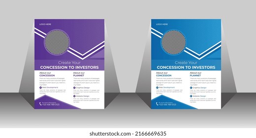 This Is Corporate Flyer template, It's can be used for any business purpose or others projects. and very easy to customize with Adobe Illustrator  