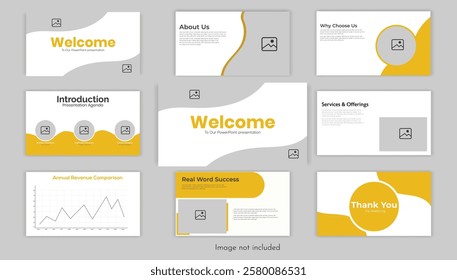 This Corporate PowerPoint Presentation Template is designed for professionals, businesses, and startups looking for a modern, clean, and visually appealing slide deck. Fully editable and easy 