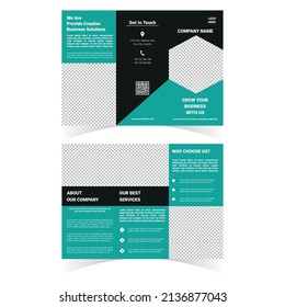 This is a corporate trifold brochure design