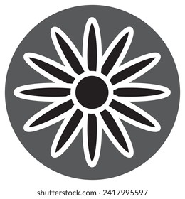 esta es una flor de diseño de cosmos