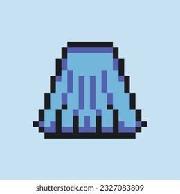 this is Costume icon in pixel art with simple color with blue background this item good for presentations,stickers, icons, t shirt design,game asset,logo and your project.