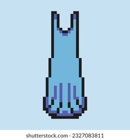 this is Costume icon in pixel art with simple color with blue background this item good for presentations,stickers, icons, t shirt design,game asset,logo and your project.