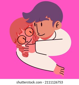 This is Couple Valentines illustration, download this artwork and choose the enhanced license for more usability