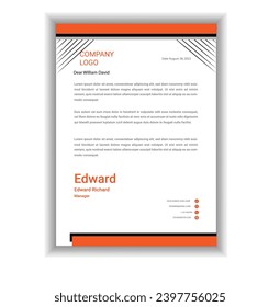 este es el diseño de la carta de presentación