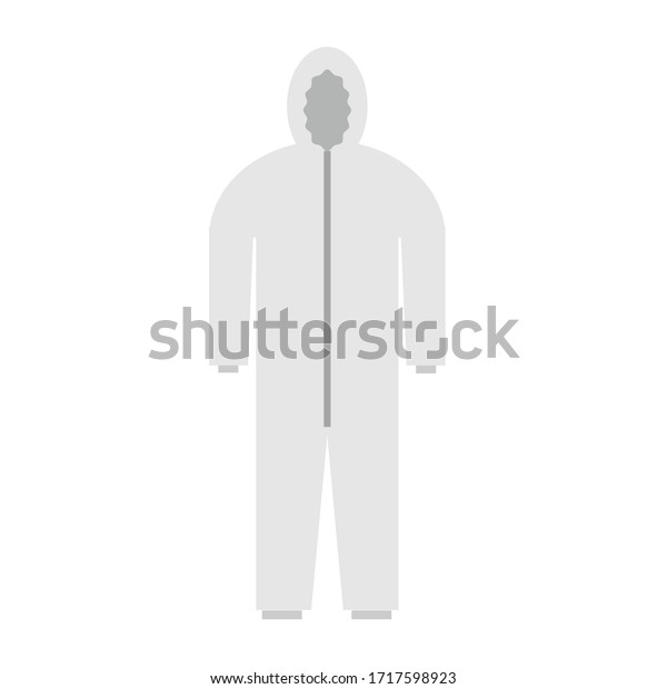 This is a coverall dress\
for medical provider, safety concept, personal protection equipment\
concept. 