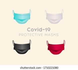 This is Covid-19 Protective masks and it's fully customize vector file. 4 color variation .