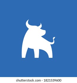 this is cow. animal strong logo template
