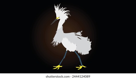 This crane bird illustration is very suitable for you to use for logo design, or as a symbol for your institution or event