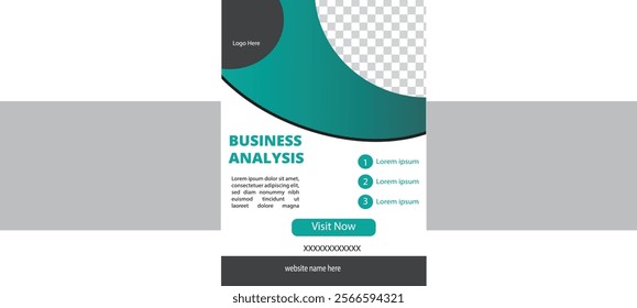 THIS IS A CREATIVE  BUSINESS FLYER DESIGN,SIMPLE AND EYE- CATCHING GEOMETRIC SHAPES ARE USED.