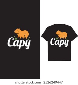 Esta T-shirt Capybara Criativa 50+ Bundle POD Imprimir todos os animais cão, gato, cavalo, guaxinim qualquer design de animal destaca-se por causa de sua versatilidade. 