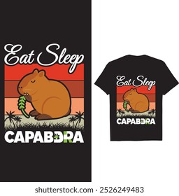 Esta T-shirt Capybara Criativa 50+ Bundle POD Imprimir todos os animais cão, gato, cavalo, guaxinim qualquer design de animal destaca-se por causa de sua versatilidade. 