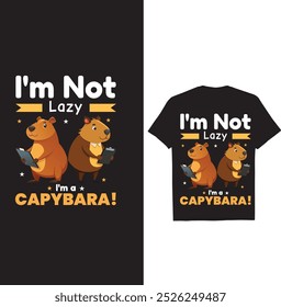 Esta T-shirt Capybara Criativa 50+ Bundle POD Imprimir todos os animais cão, gato, cavalo, guaxinim qualquer design de animal destaca-se por causa de sua versatilidade. 