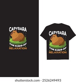 Esta T-shirt Capybara Criativa 50+ Bundle POD Imprimir todos os animais cão, gato, cavalo, guaxinim qualquer design de animal destaca-se por causa de sua versatilidade. 