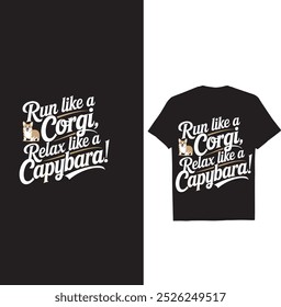 Esta T-shirt Capybara Criativa 50+ Bundle POD Imprimir todos os animais cão, gato, cavalo, guaxinim qualquer design de animal destaca-se por causa de sua versatilidade. 