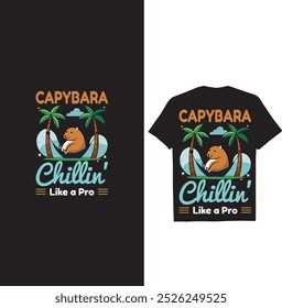 This Creative Capybara T-shirt 50+ Bundle POD Print all animal dog, cat, horse, raccoon any animal design stands out because of its versatility. 