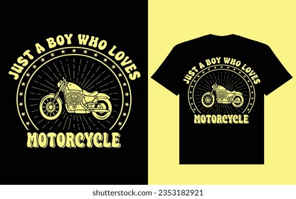 This is creative copyright free t shirt design.Just a boy who loves motorcycle design, t shirt design, motorcycle t shirt design