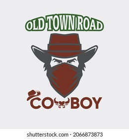 This Is Creative Cowboy T-Shirt Design. Ready To Print. full Vector.