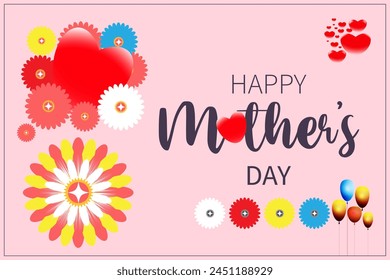 This is a creative and Eye-catching Happy Mothers Day Card Design. You can use it very easily. Mothers love is expected for all. 

So, we all should respect our parents. 
