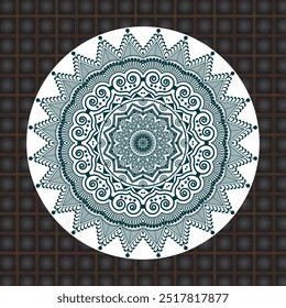 This is a creative floral luxury mandala vector design and decoration pattern art in abstract circle ornament style for graphics elements.