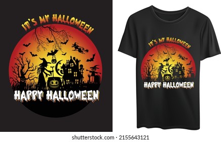 This is a creative Happy Halloween T-shirt design. The design of this t-shirt can be read on Halloween day .
All major components are easily editable and customizable.
Easy Printing .