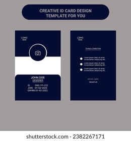 This is creative id card design for you. I am waiting for your good review. Thanks for watching