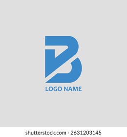 This is a creative and modern letter "B" logo design, ideal for businesses, brands, or startups that want a strong visual identity. The bold and geometric shape gives it a professional look.
