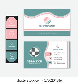 This is a creative and trendy business card design template. 