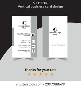 Das ist kreatives, vertikales Visitenkartendesign für Sie. Danke fürs Zuschauen!