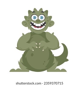 This creature is amusing and does surprising things. Cartoon style.