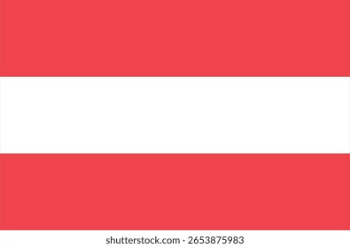 Esta é uma imagem nítida, clara e detalhada da bandeira austríaca.