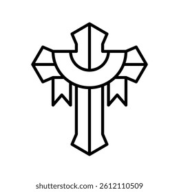 this is a cross icon
icon with outline style and pixel perfect
this is one of the icons from the icon sets with holy theme