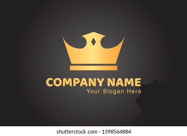 This is a crown logo, with a very attractive and elegant design. This logo can be used for companies, brochures, websites, mugs, stickers, and posters.