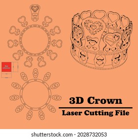 this is a crown which id available for all 3mm material thicknesses. svg