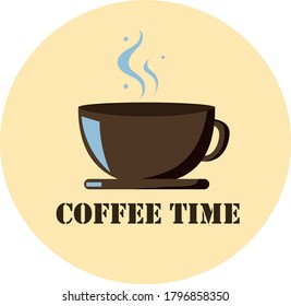 This is a cup of coffee on a light background, coffee time, coffee, coffee house.