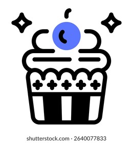This Cupcake icon is suitable for 4th of July, Independence Day, etc