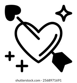 This Cupid icon is suitable for Valentine, Wedding, Romance, etc.