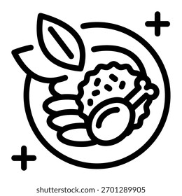Este icono de curry es adecuado para la cultura de la India.