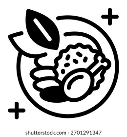 Este ícone Curry é adequado para a cultura da Índia.