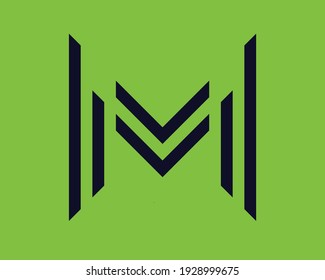 This is custom logo design of alphabet M.