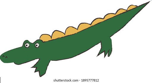 Das ist ein süßes Alligatorzeichen.