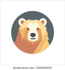 This cute bear logo in vector illustration adds a touch of charm and friendliness to any design project.