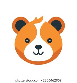 Este bonito logotipo de oso en la ilustración vectorial añade un toque de encanto y amistad a cualquier proyecto de diseño.