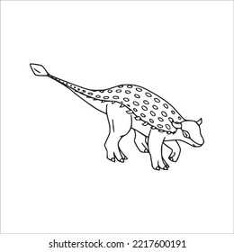 this is a cute and beautiful Ankylosaurus line art images, Ankylosaurus outline drawing, Ankylosaurus vector art and illustrations art and Ankylosaurus coloring book pages