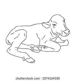 this is a cute and beautiful Buffalo line art images,outline drawing,vector art and illustrations art