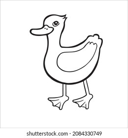 this is a cute and beautiful duck images line art ,duck outline drawing, duck vector art and illustrations art
